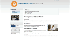 Desktop Screenshot of gdascancerclinic.com