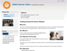 Tablet Screenshot of gdascancerclinic.com